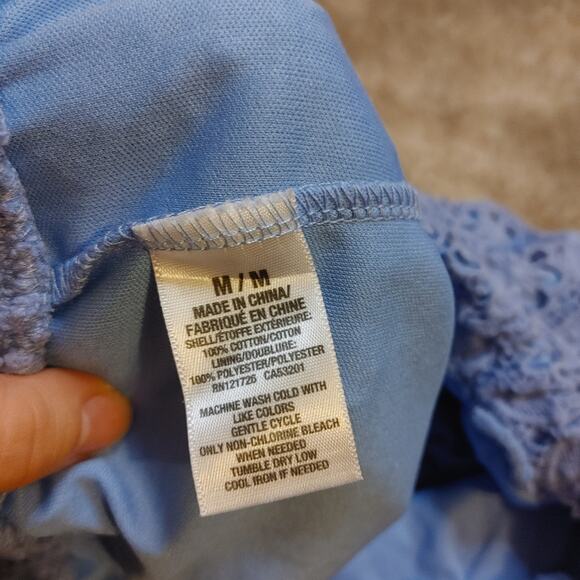 Aeropostale Size Medium Periwinkle Crochet Lace Summer Shorts Summer Beach - Picture 6 of 6